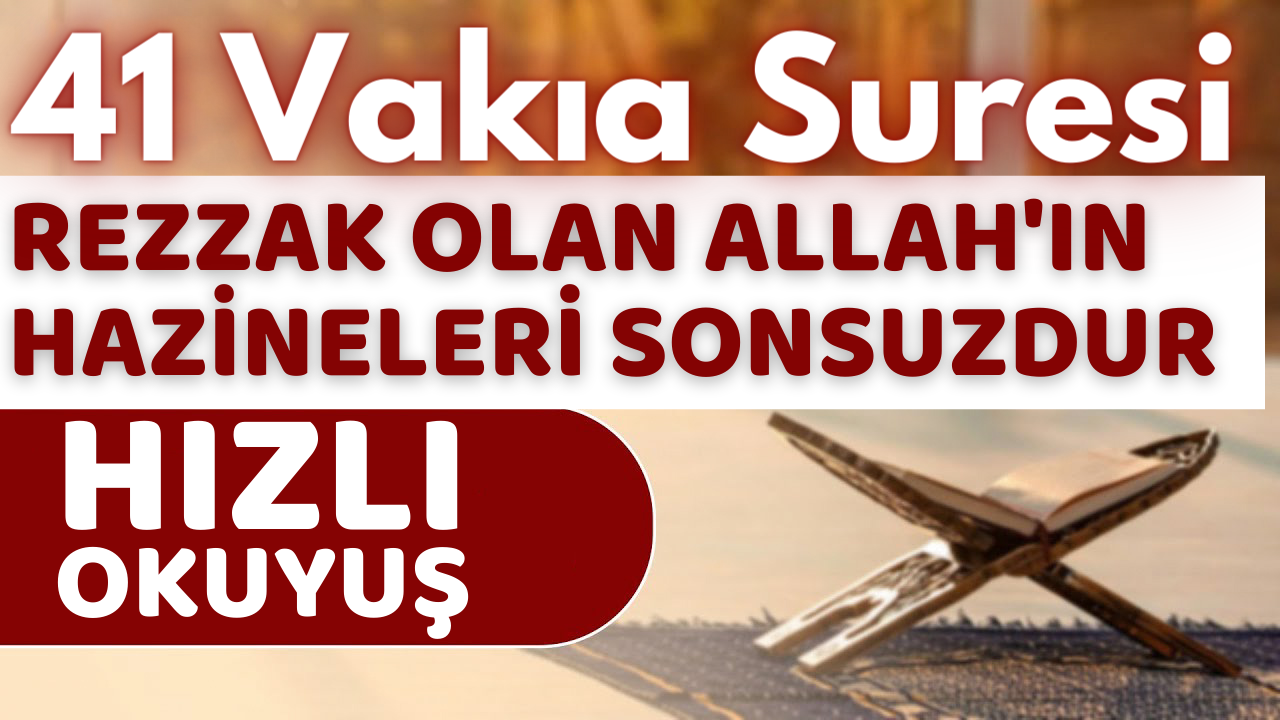 41 Vakıa Suresi Dinle | Damladan Deryaya