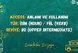 Access: Anlamı ve Kullanımı